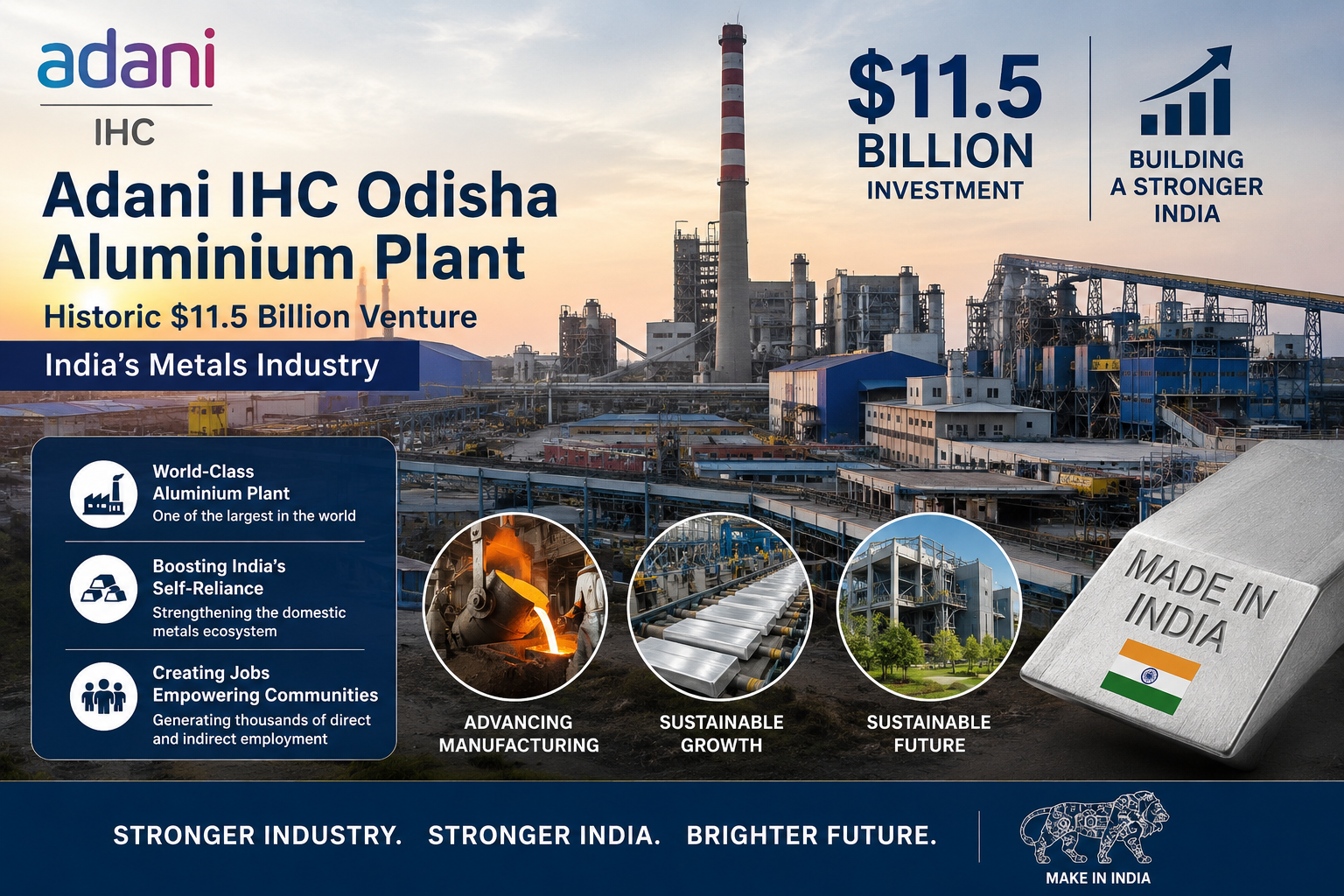 Adani IHC Odisha Aluminium Plant: Historic $11.5 Billion Venture to Revolutionize India’s Metals Industry