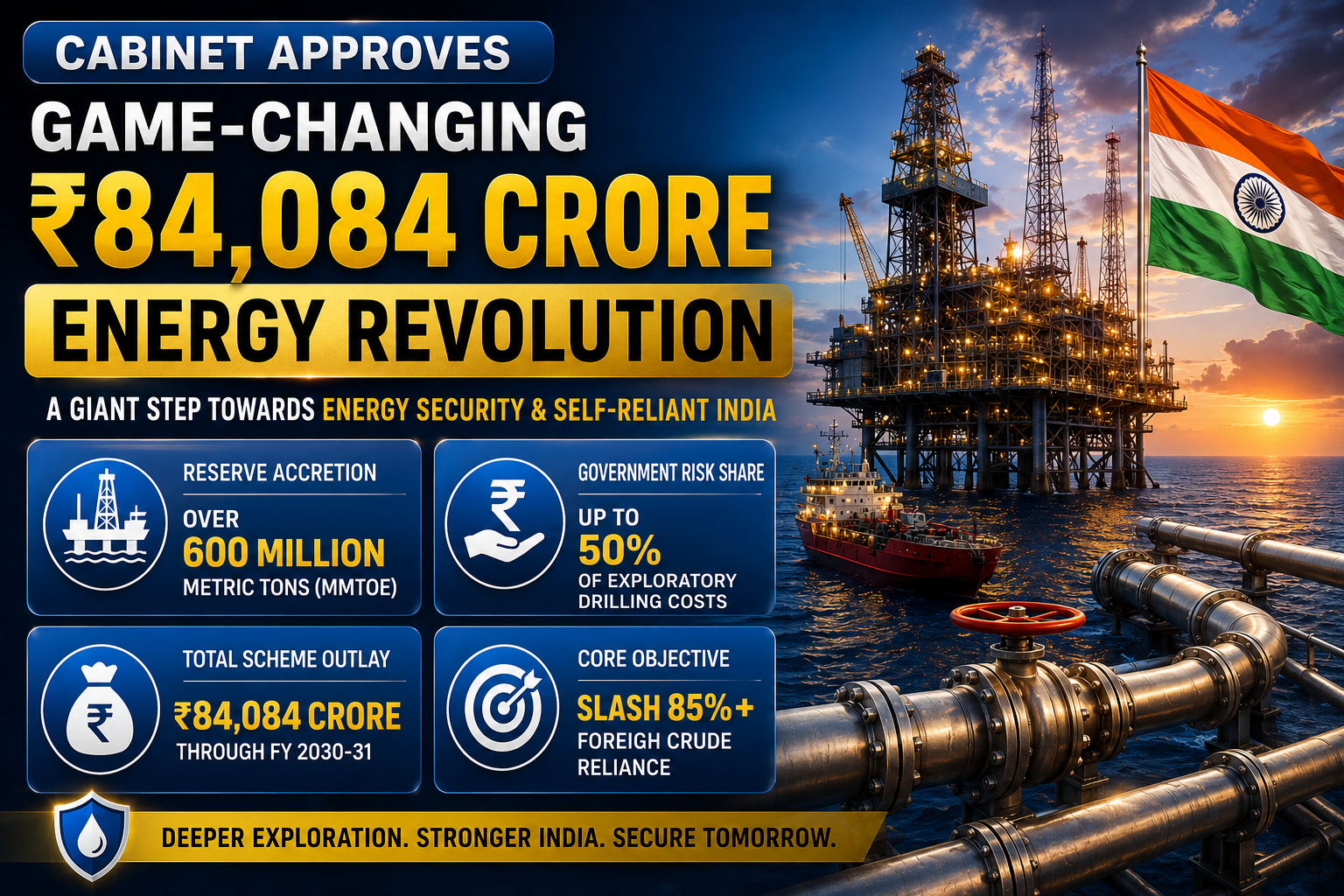 Samudra Manthan Scheme: Cabinet Approves Game-Changing ₹84,084 Crore Energy Revolution