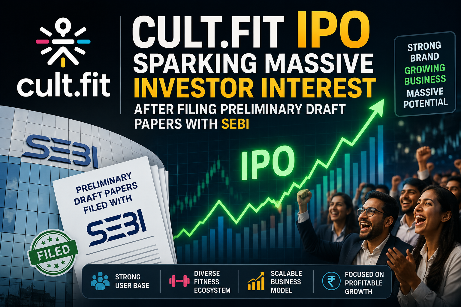 Cult.fit IPO Sparking Massive Investor Interest After Filing Preliminary Draft Papers With SEBI