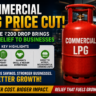 Commercial LPG Price Cut: Massive ₹200 Drop Brings Huge Relief to Businesses