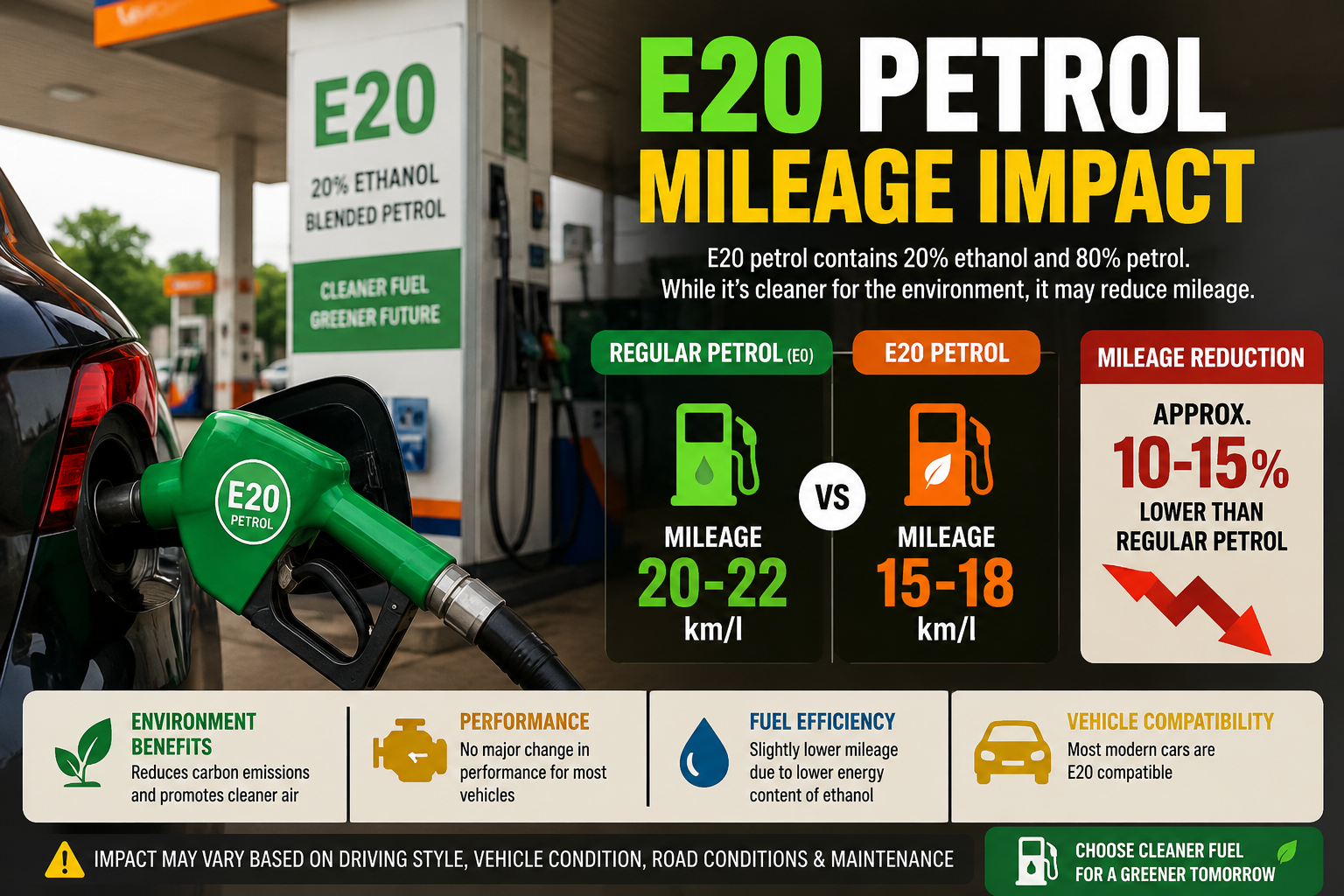 E20 Petrol Mileage Impact: 7 Key Factors That Secretly Drain Your Fuel Tank