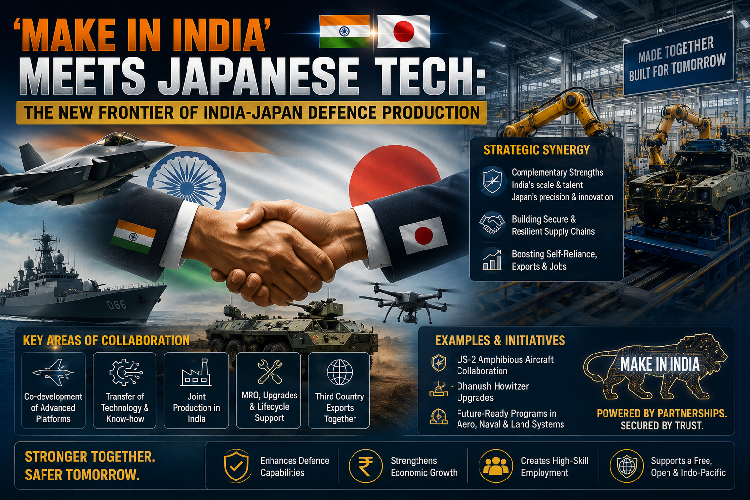 'Make in India' Meets Japanese Tech: The New Frontier of India-Japan Defence Production