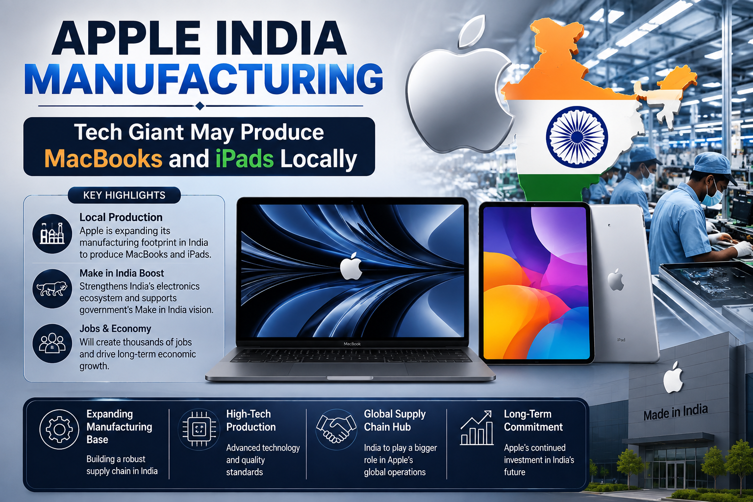 Apple India Manufacturing: Tech Giant May Produce MacBooks and iPads Locally