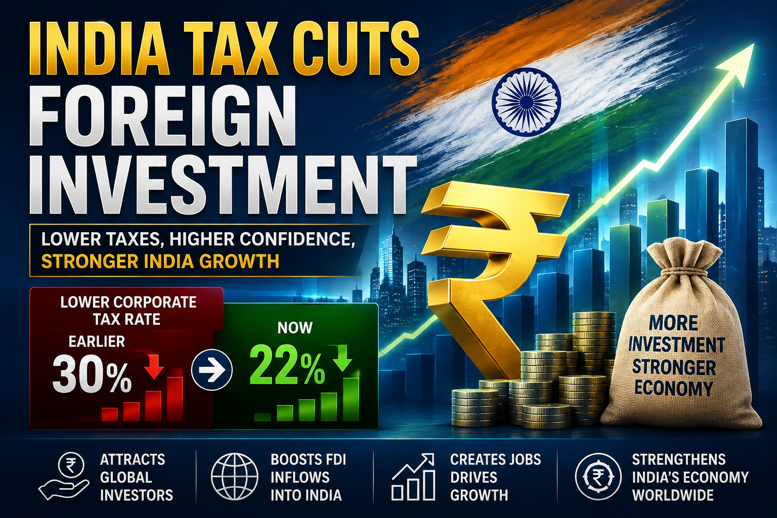 India Tax Cuts Foreign Investment: 5 Game-Changing Relief Measures Revealed in 2026