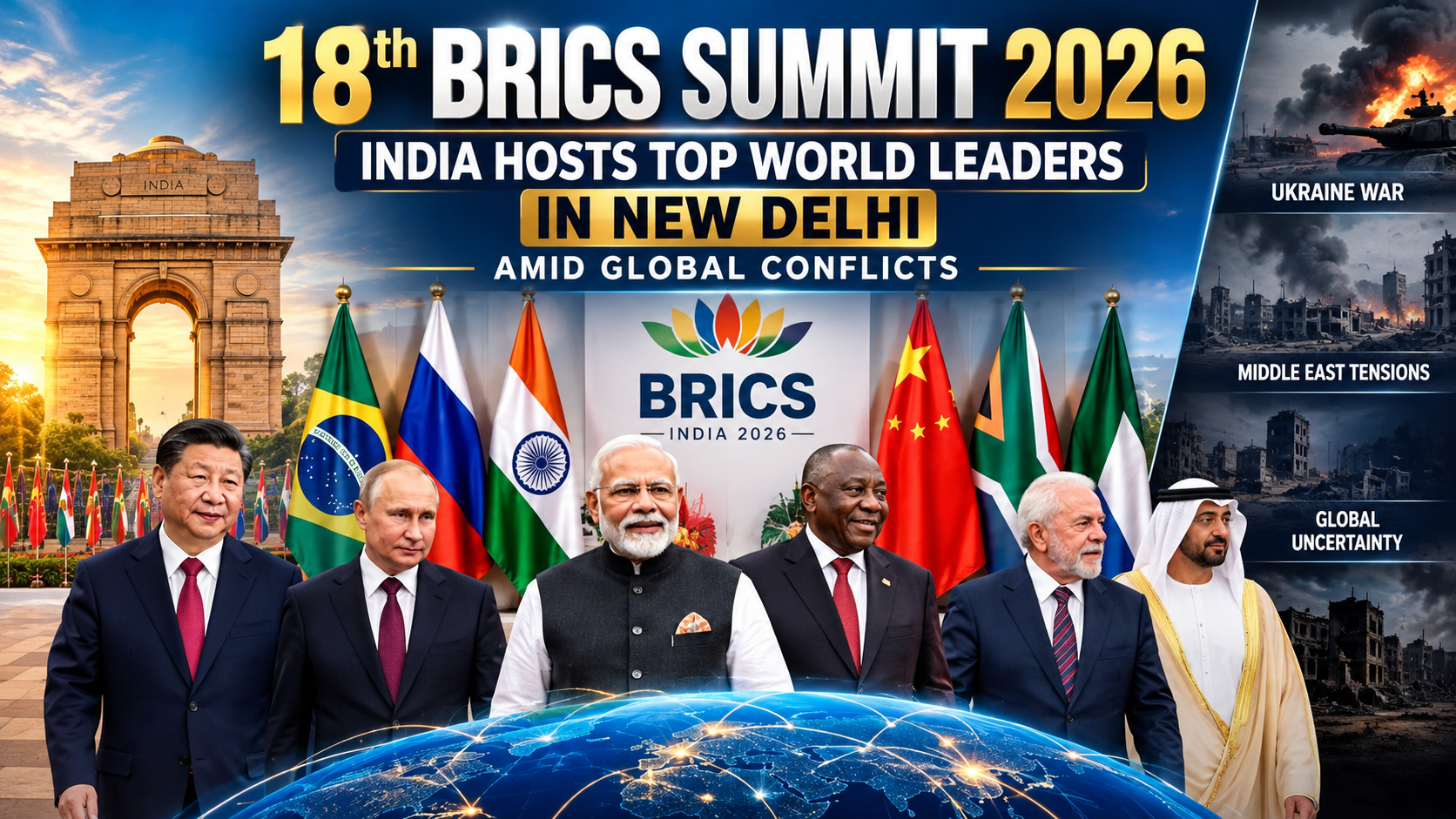 18th BRICS Summit 2026: India Hosts Top World Leaders in New Delhi Amid Global Conflicts