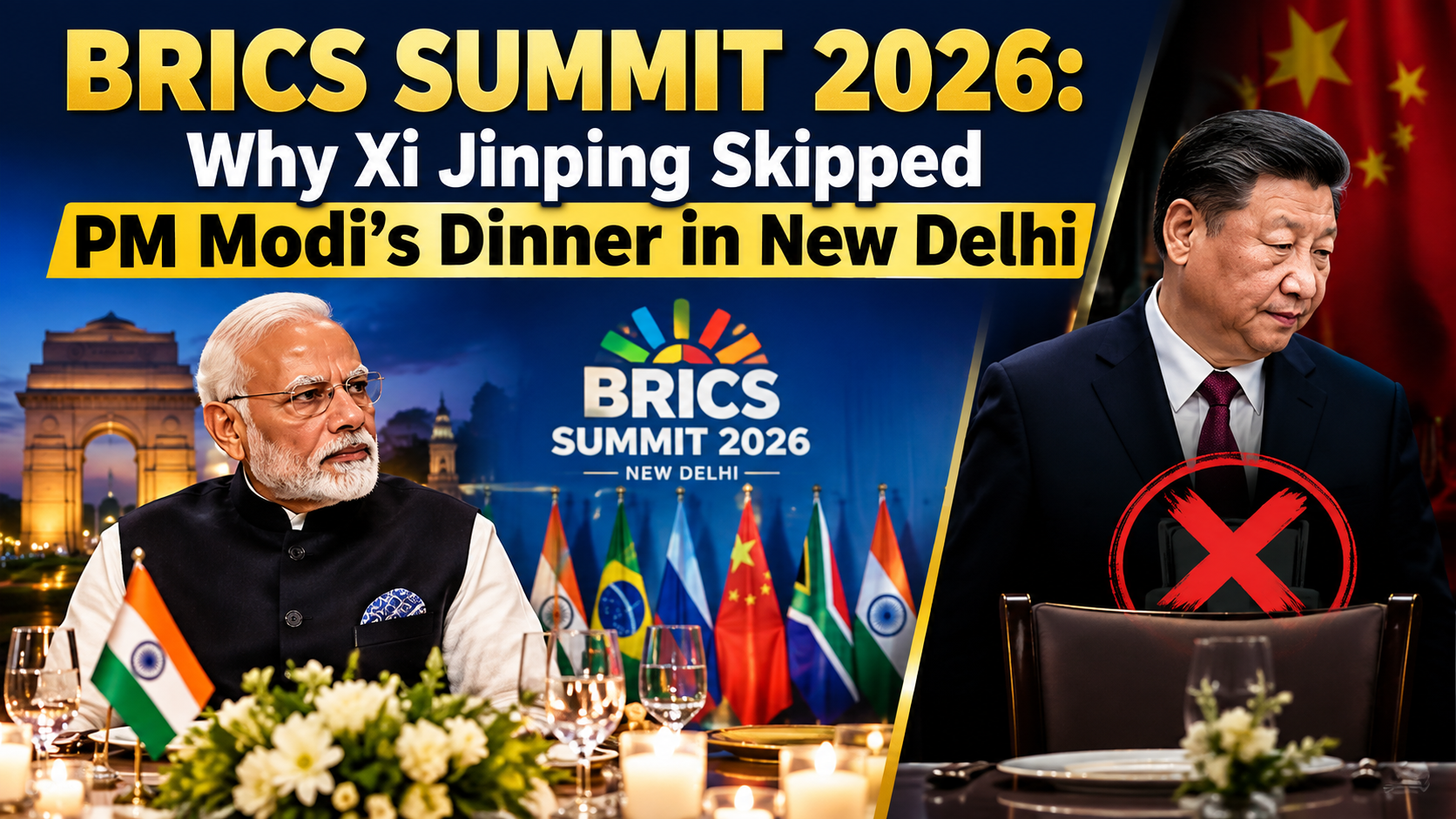 BRICS Summit 2026: Why Xi Jinping Skipped PM Modi's Dinner in New Delhi