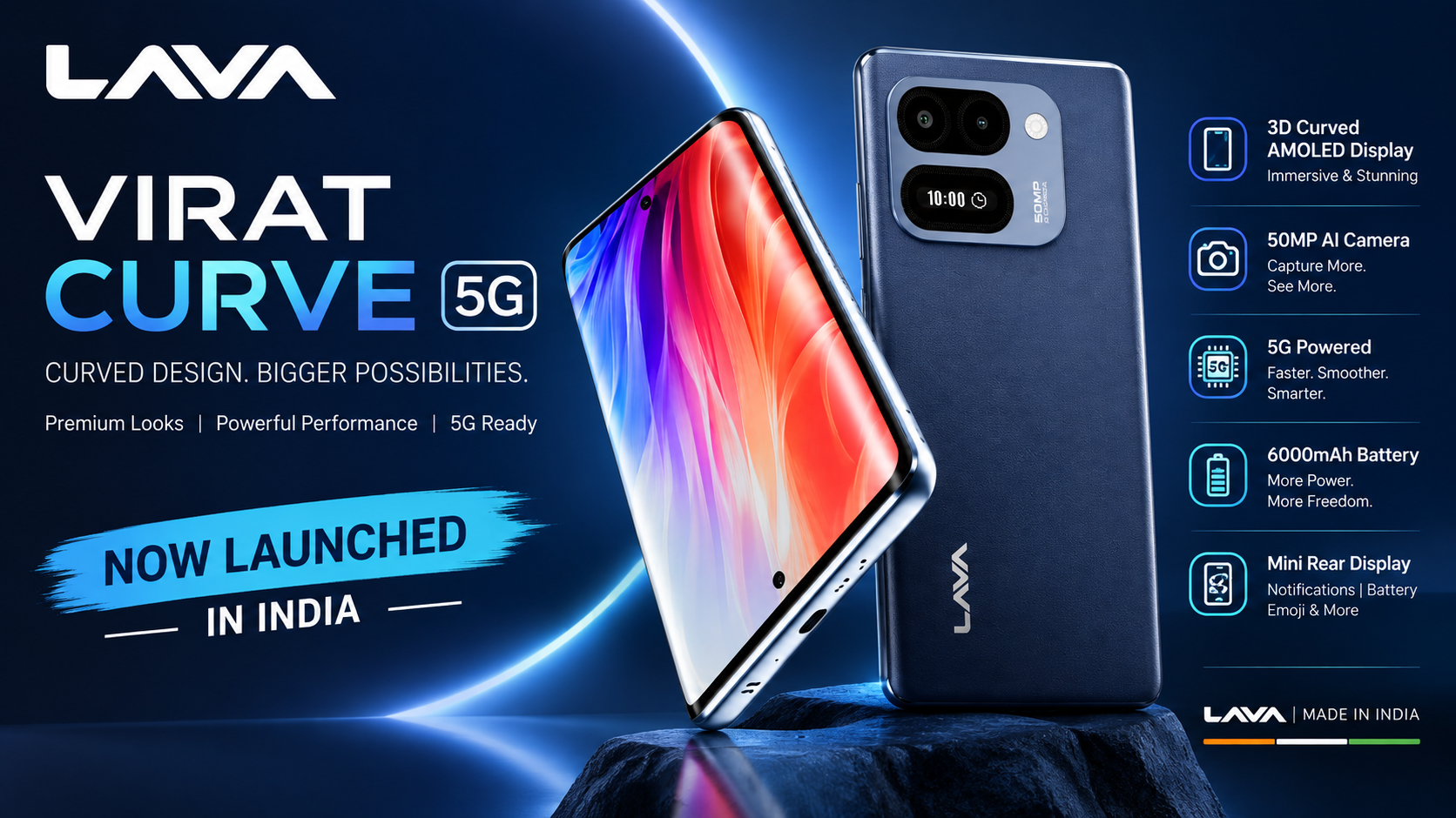 Lava Virat Curve 5G Launched in India: Full Details, Specifications, Features, Price and Availability