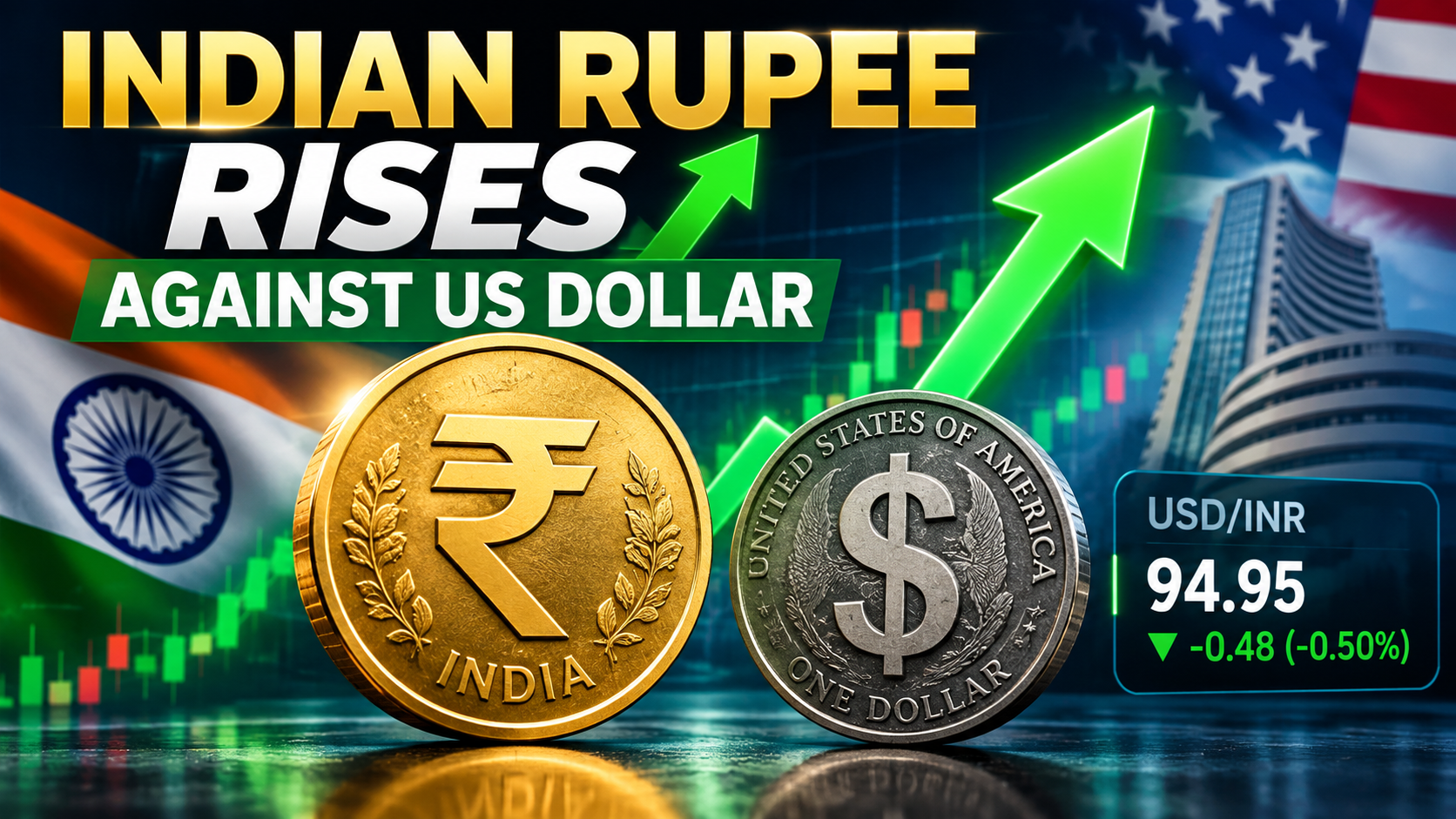 Indian Rupee Rises Against US Dollar as Falling Oil Prices Support the Currency