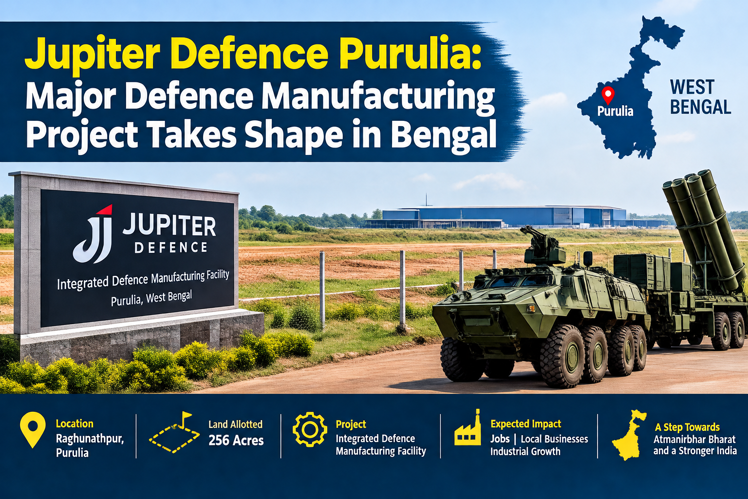 Jupiter Defence Purulia: Major Defence Manufacturing Project Takes Shape in Bengal